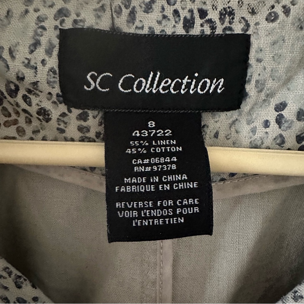 SD Collection Gray Leopard Utility Jacket - Picture 5 of 5